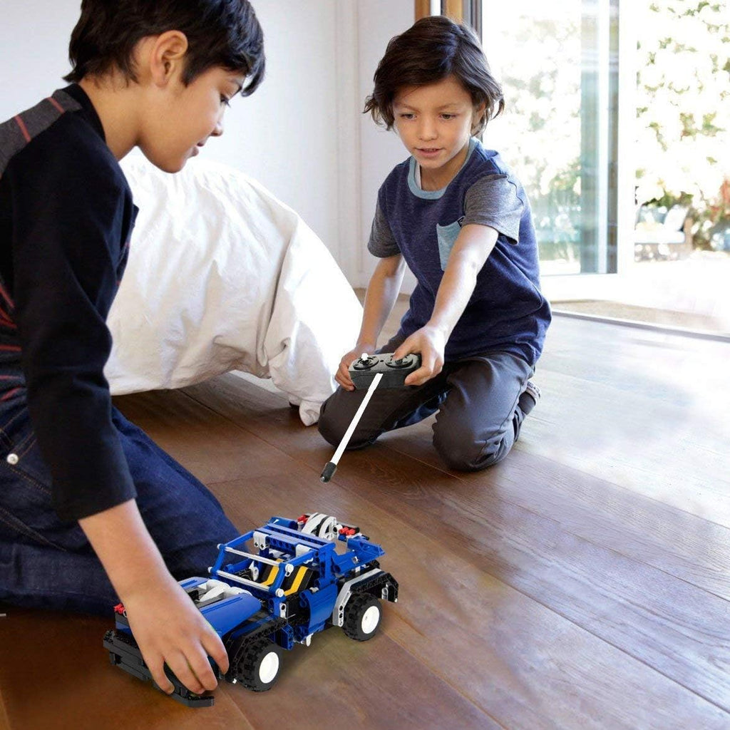 STEM Remote Control Building Kits 2-in-1 Racing Car (326pcs) Bundle with 2-in-1 RC Car Kits (443pcs) S95772