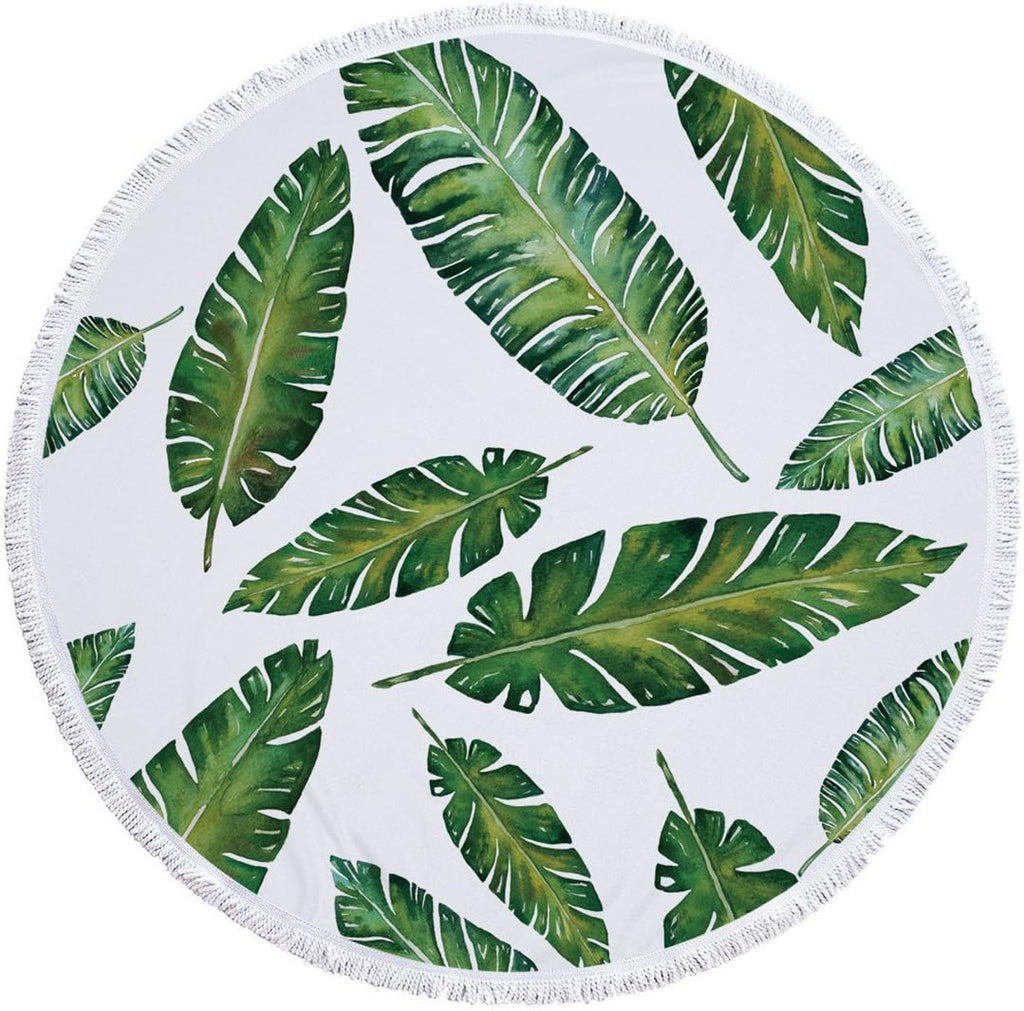 Round Beach Towel with Tassel E295