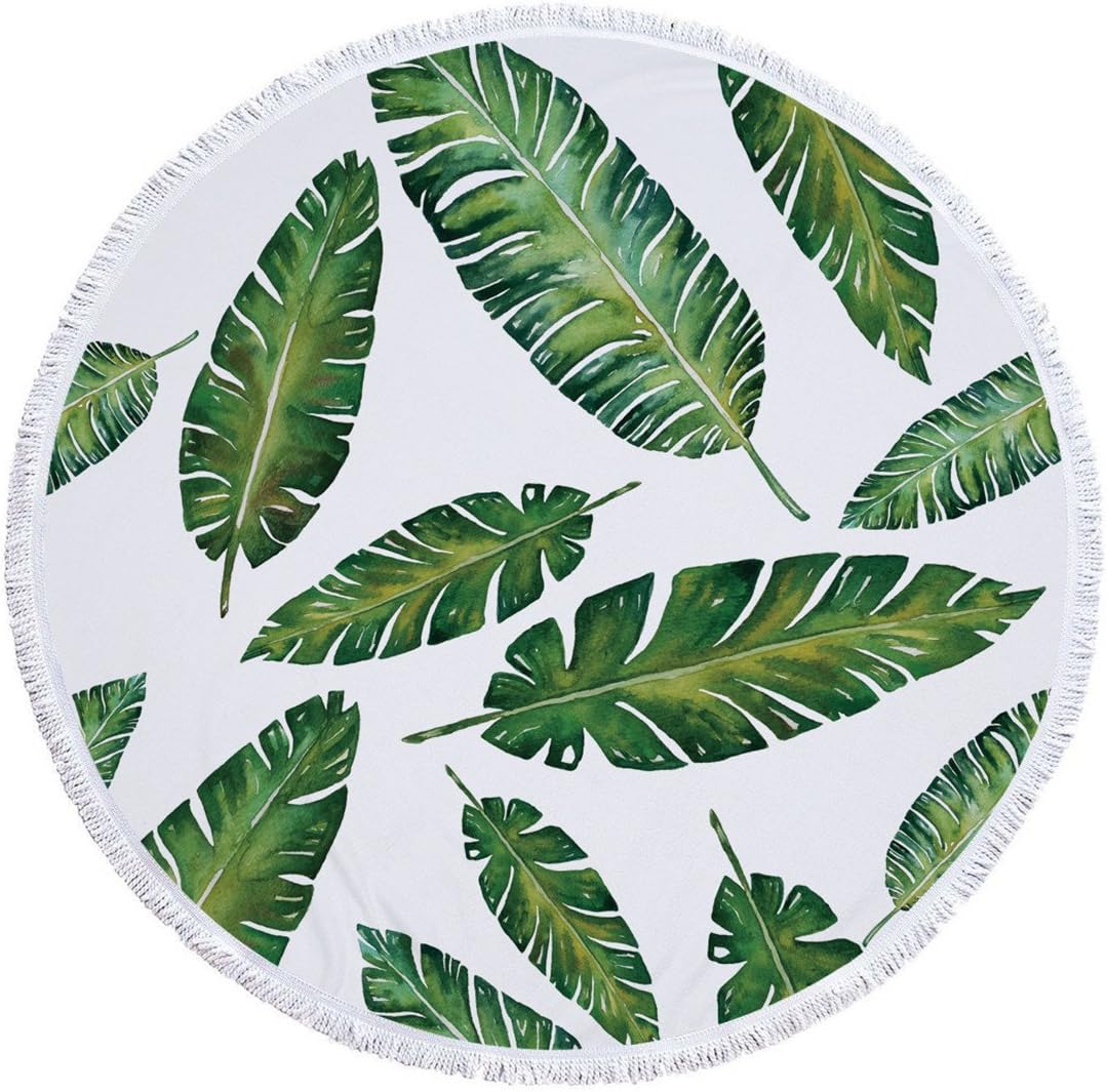 Round Beach Towel with Tassel E295