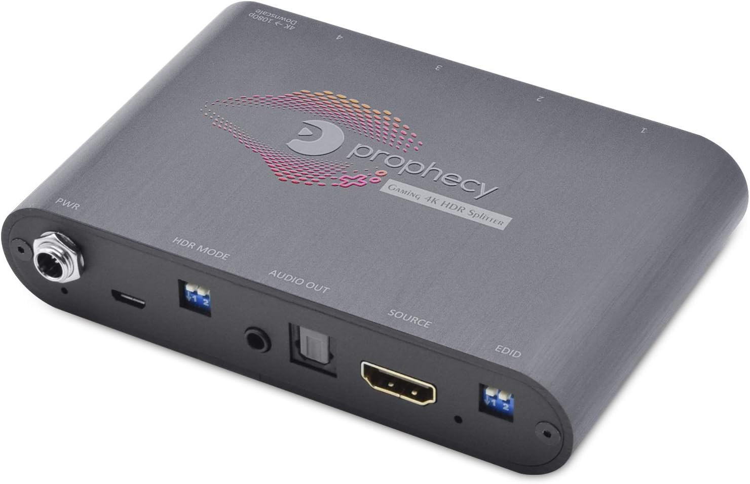 1x4 HDMI 2.0 Splitter with HDR to SDR Enhancement, 4K @60Hz 4:4:4, 18Gbps, 4 Port B896