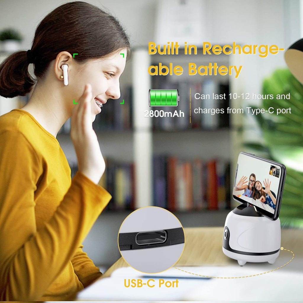 White 360° Rotation Motion Sensor Phone Holder, Pack of 2 P254178