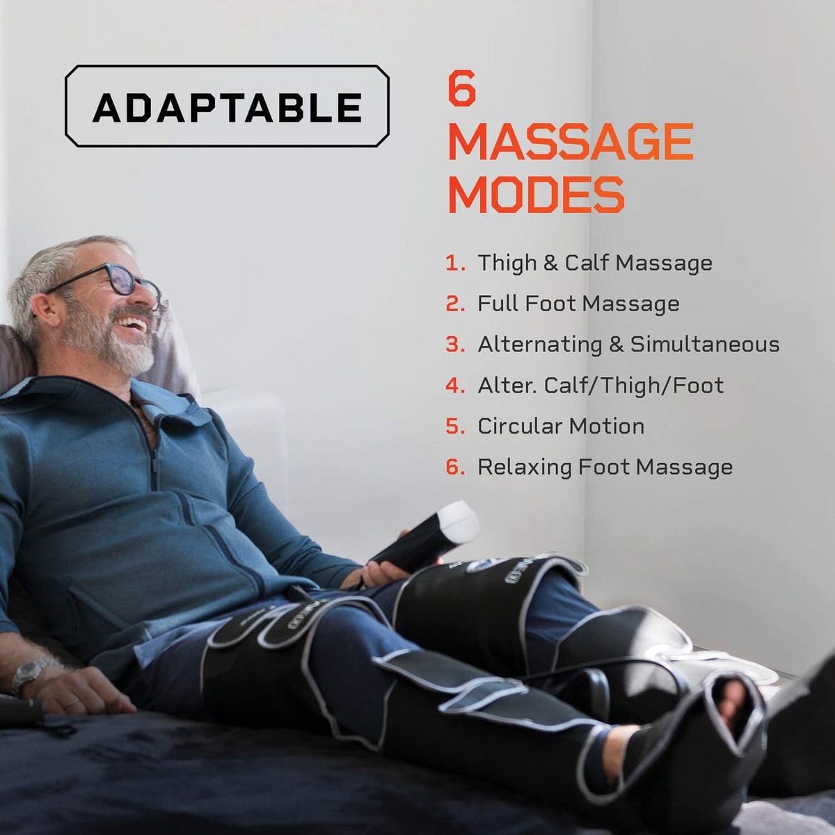 Thigh, Calf and Foot Massager with Compression and Heated Foot Massage C972253