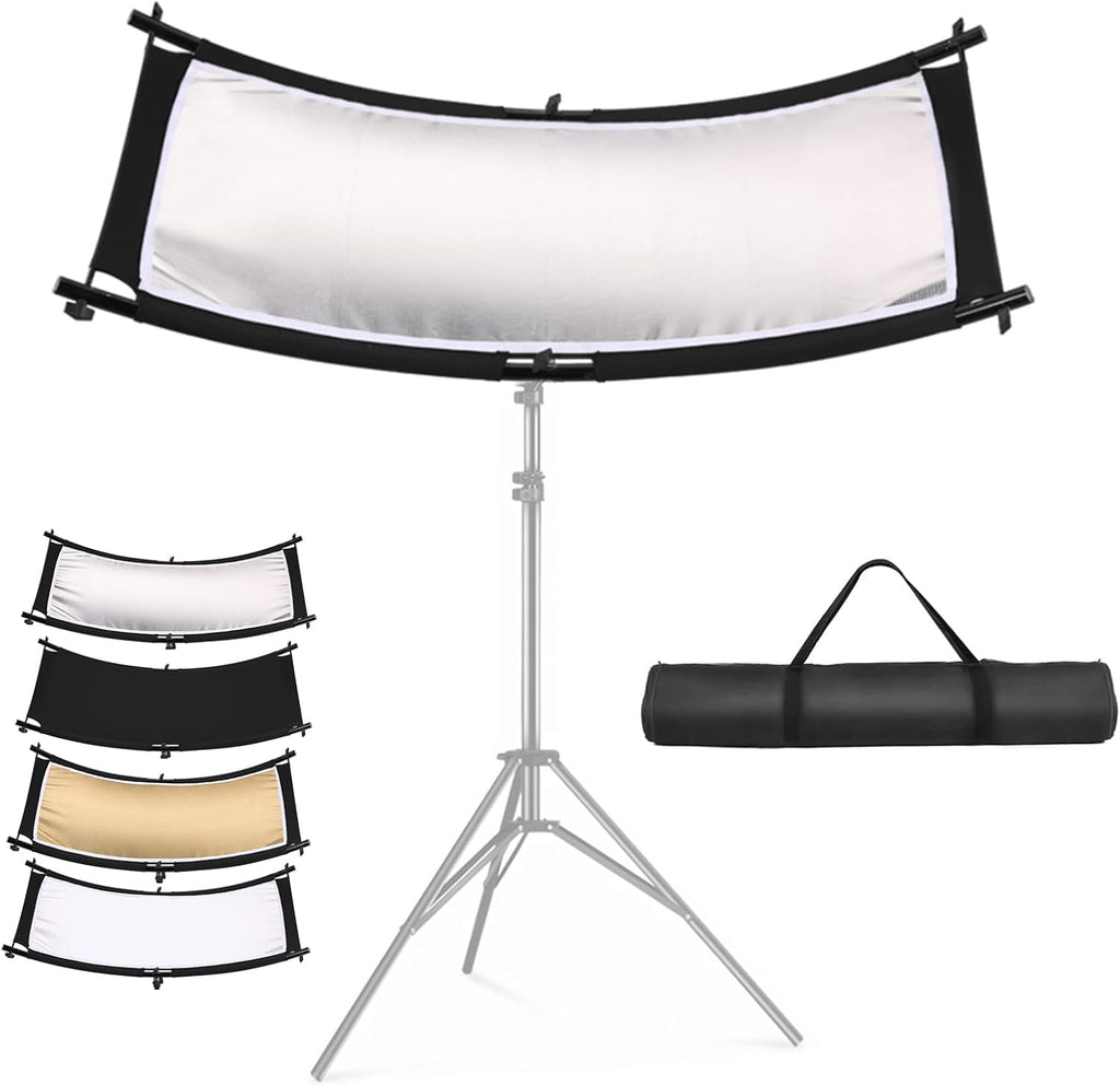 White/Silver/Gold/Black Clamshell Light Reflector with Carry Bag F452232