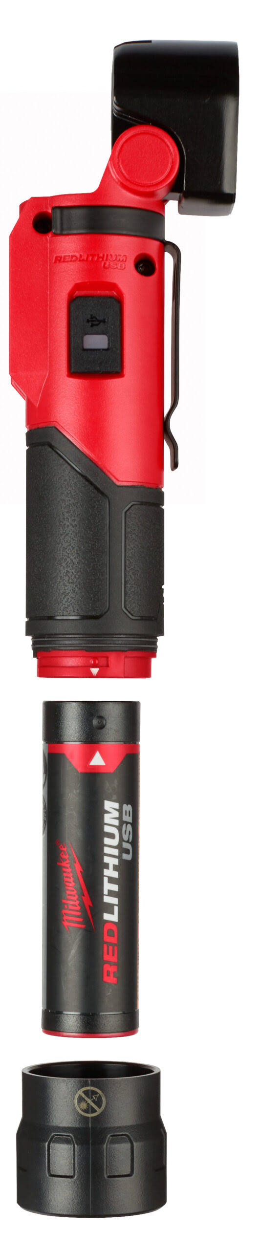 USB Rechargeable Pivoting Flashlight D658124