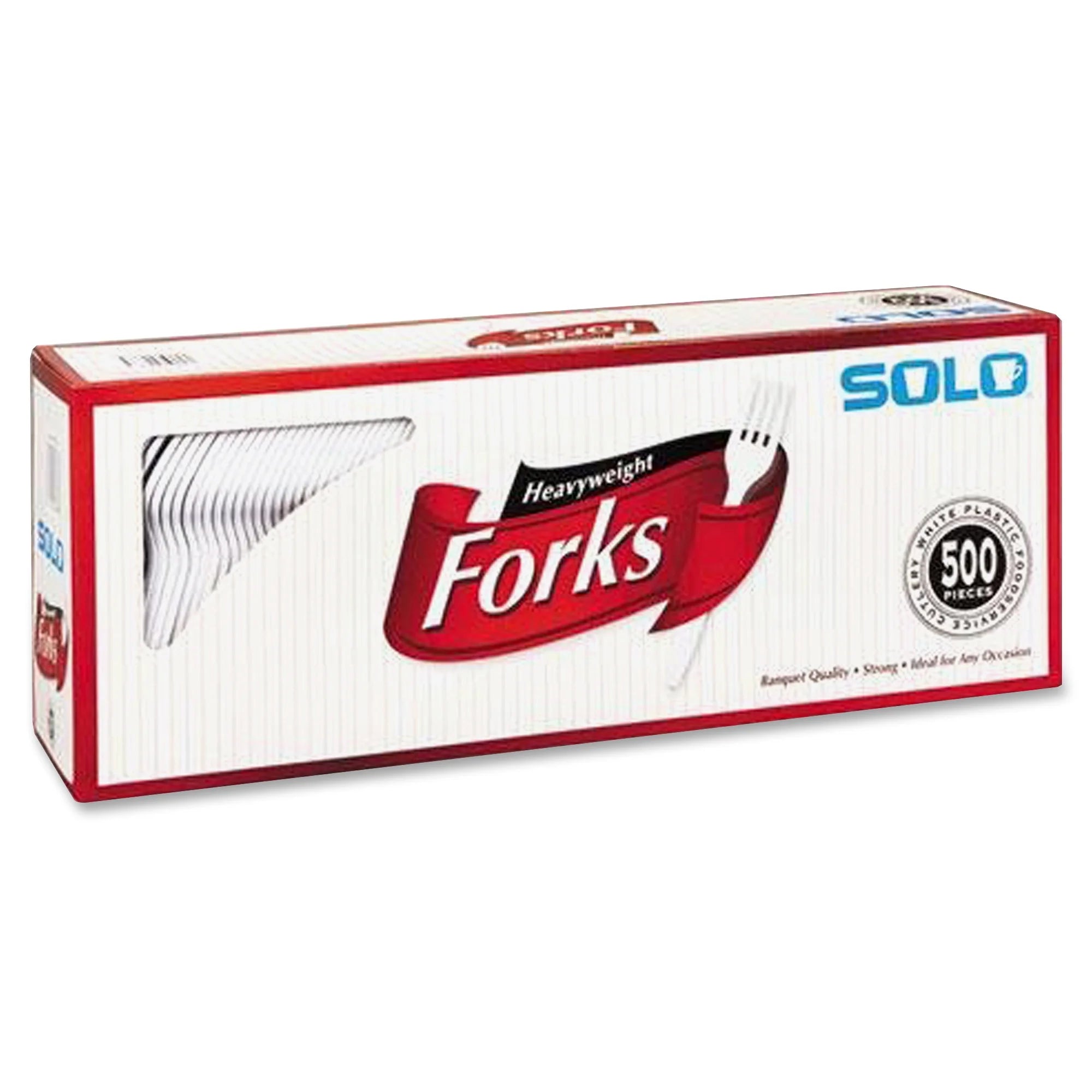 White Plastic Forks, 500 Ct K247