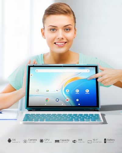 10 inch Android Tablet with Keyboard Case D35513