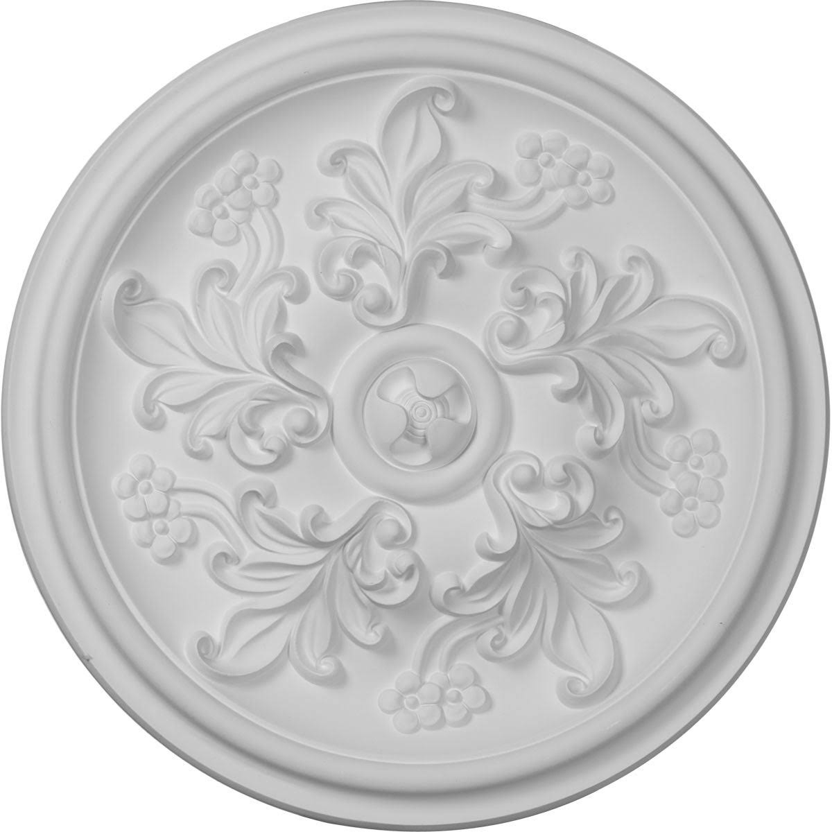14 1/2x22OD x 2 3/4x22P Ceiling Medallion Hand-Painted Antique Copper T3161