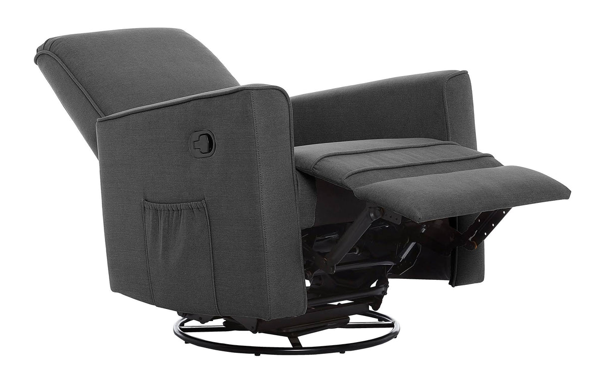 Rustic Grey Glider Recliner and Rocker R46367