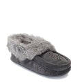 Charcoal Suede Moccasins D658