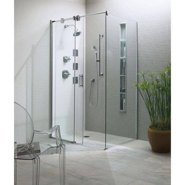 Satin Silver Shower Locker I433