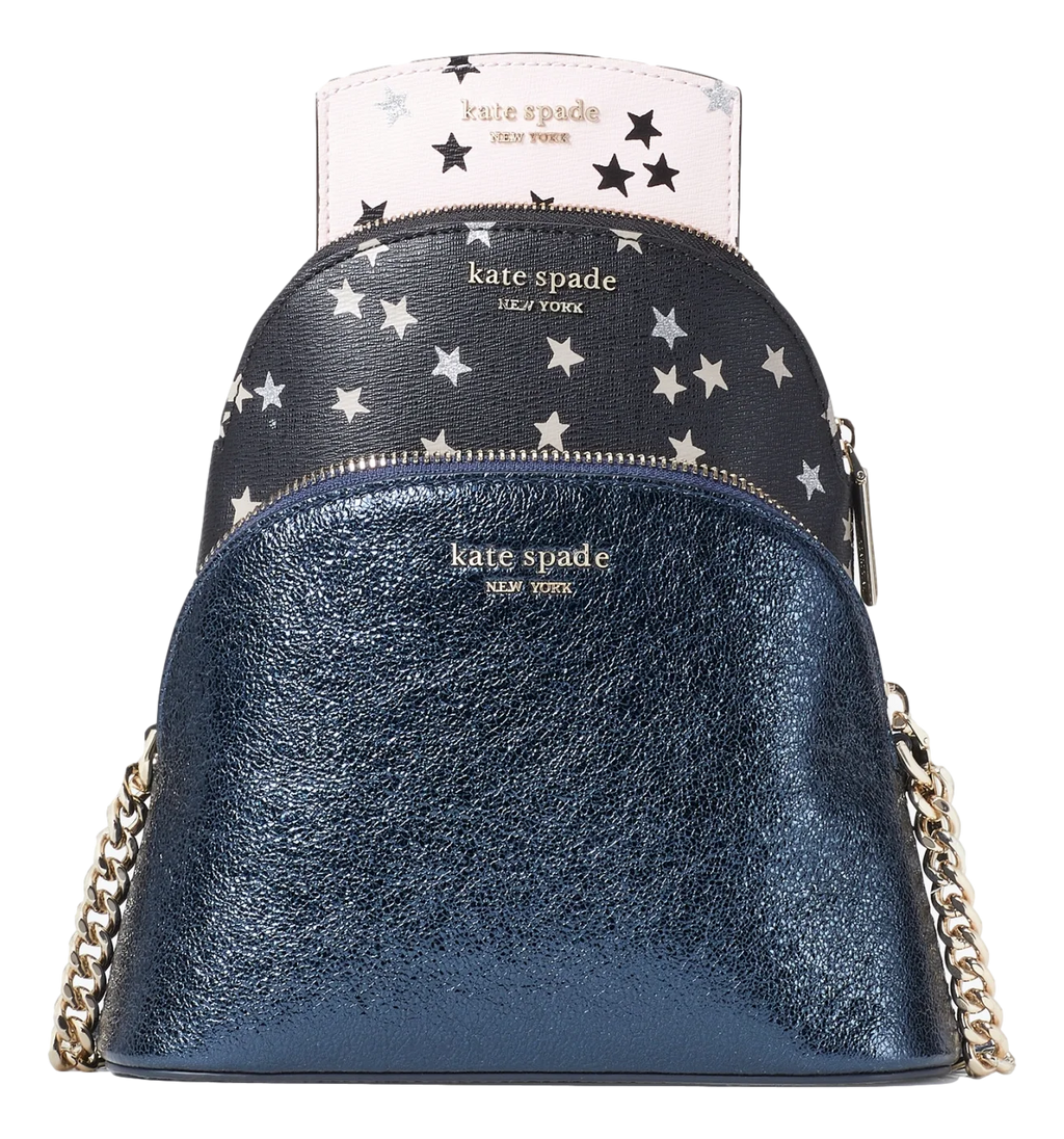 3 Piece Metallic Glitter Crossbody Set A238756