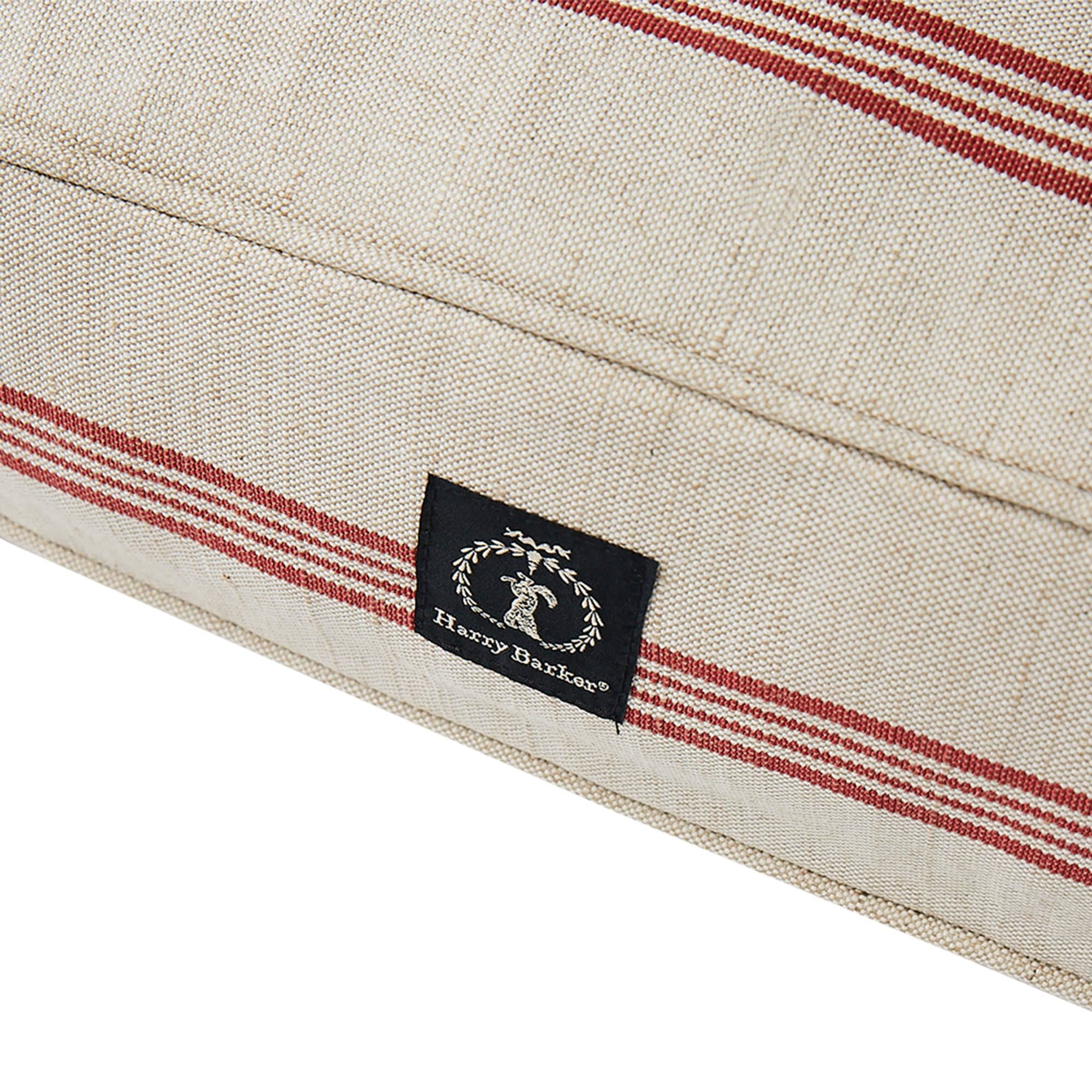 Red Grain Sack Dog Bed B763