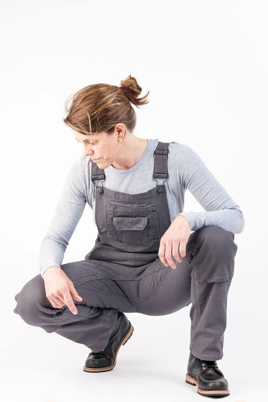 Dark Grey Canvas Overall F750