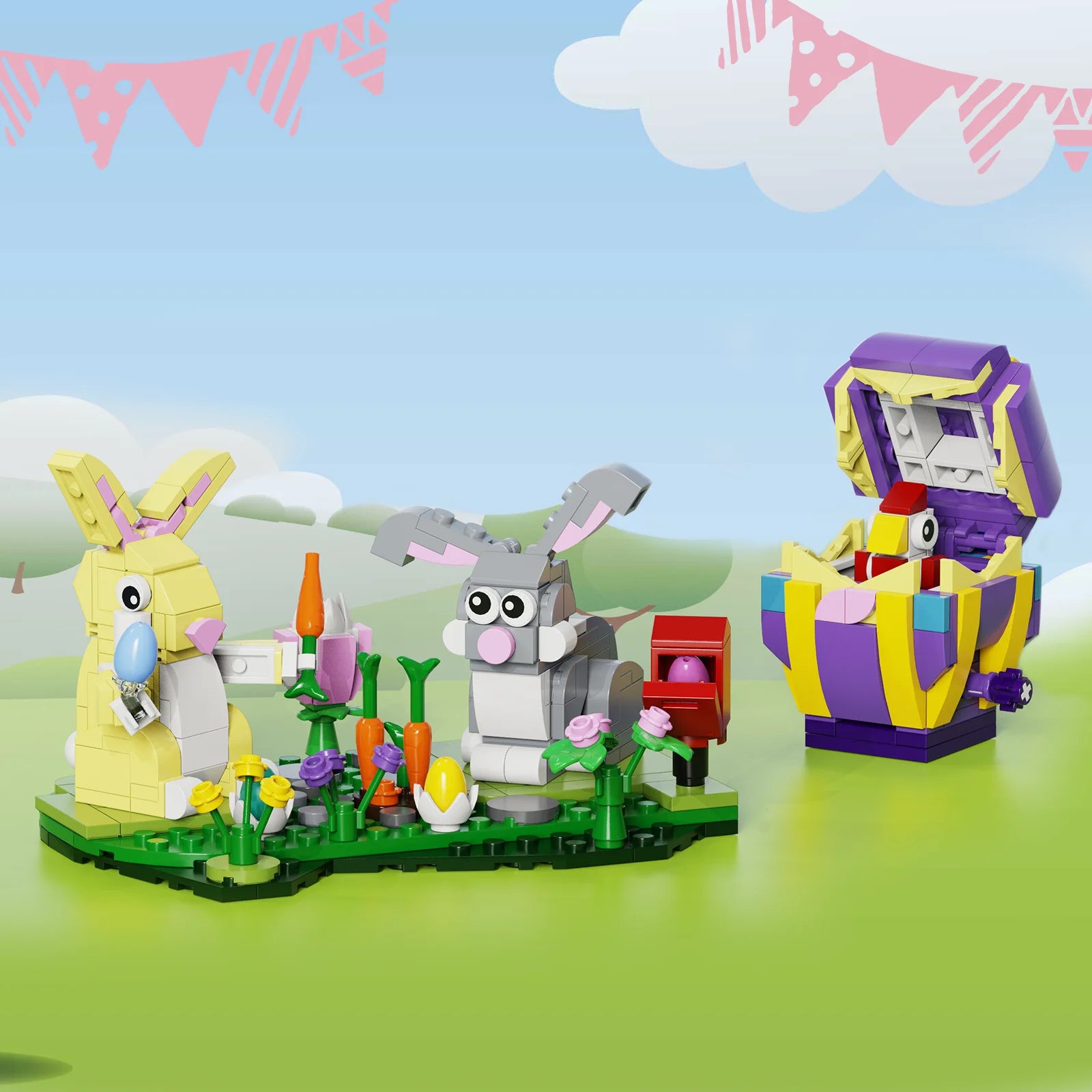 Easter Rabbit Building Toy Set (353Pcs) A86788