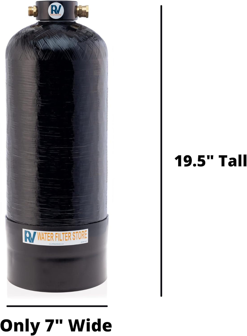 Portable 8,000 Grain RV Water Softener with 3/4" Fittings S278
