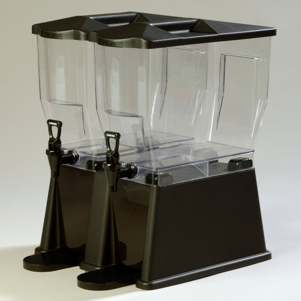 Twin Beverage Dispenser, 6 gal. Capacity, Black X284481