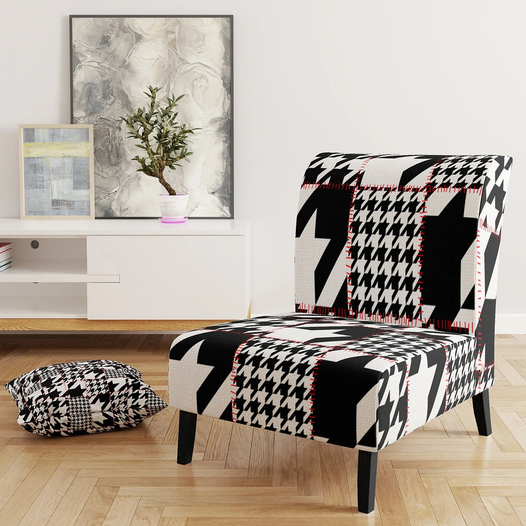 Upholstered Mid-Century Accent Chair Q567