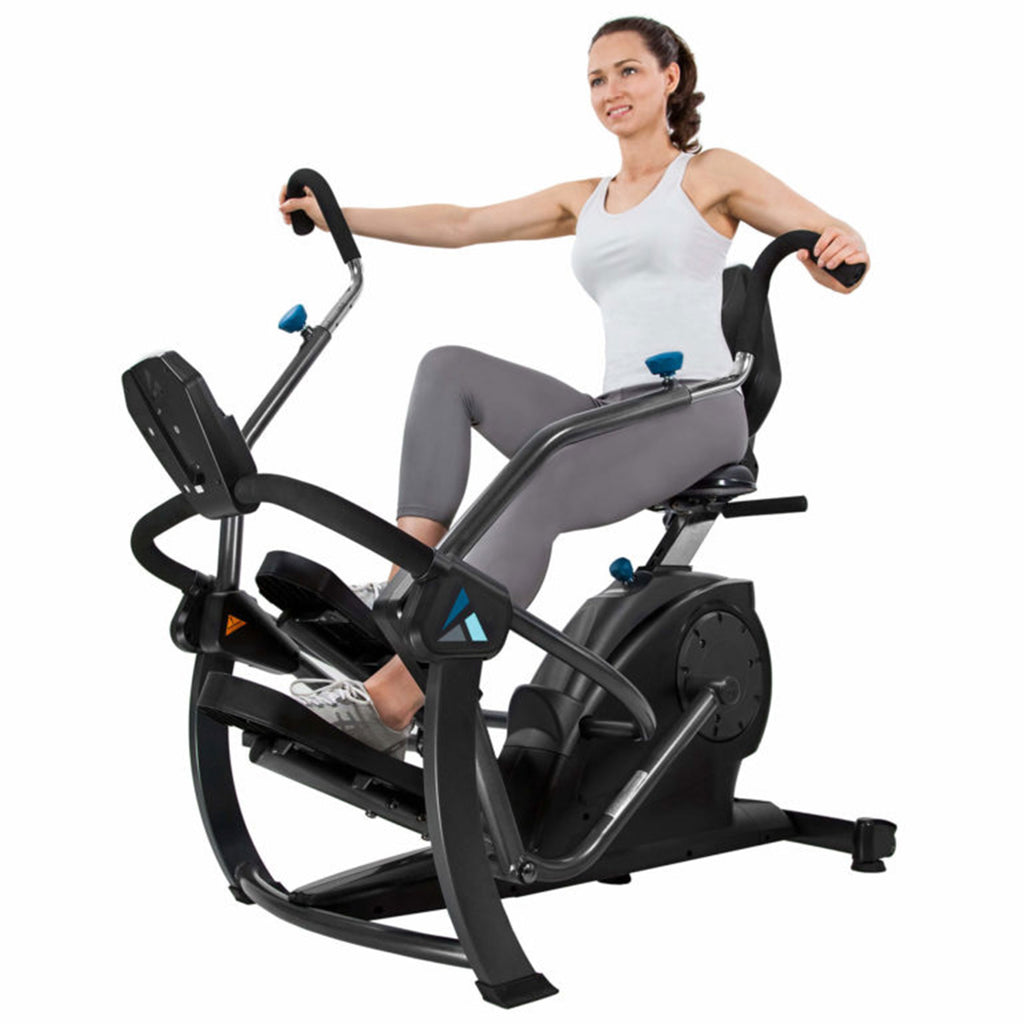 Recumbent Cross Trainer and Cardio Elliptical, Black P382