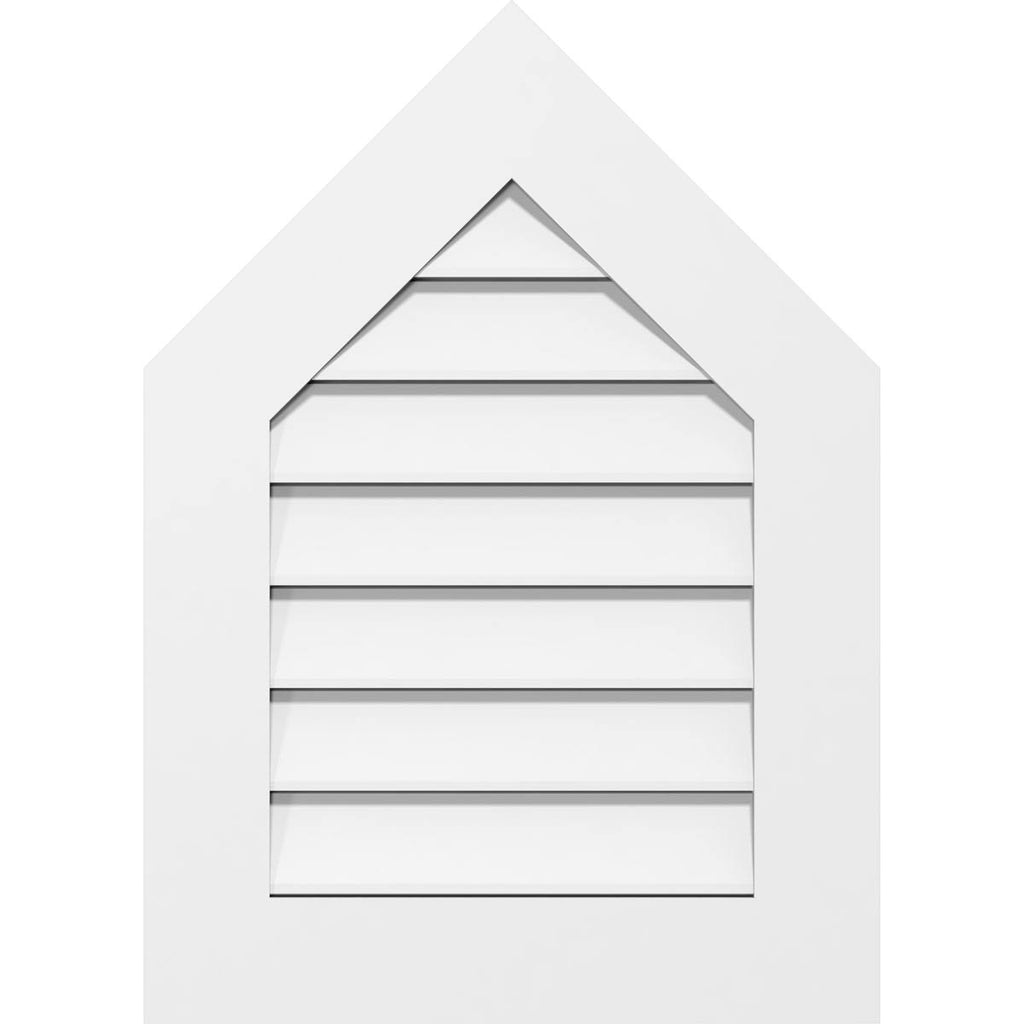Peaked Top Surface Mount PVC Gable Vent I929