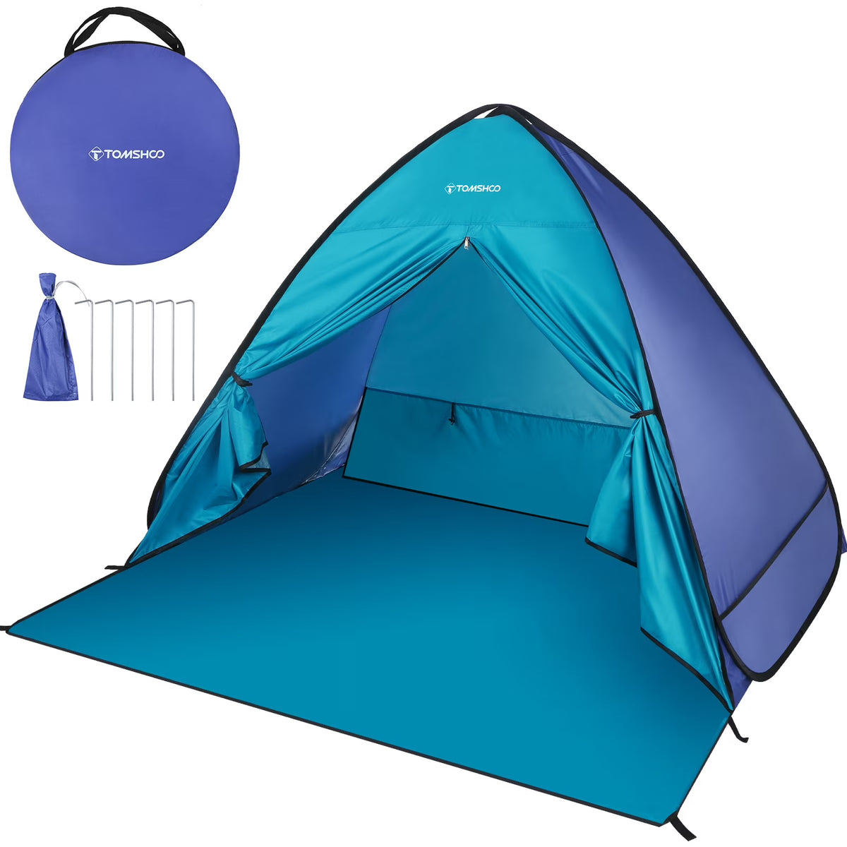 Pop Up Beach Tent with Carry Bag D58516