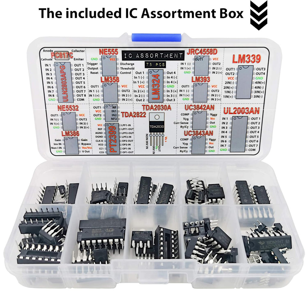 2000 pcs Electronics Components Assortment Kit B2607