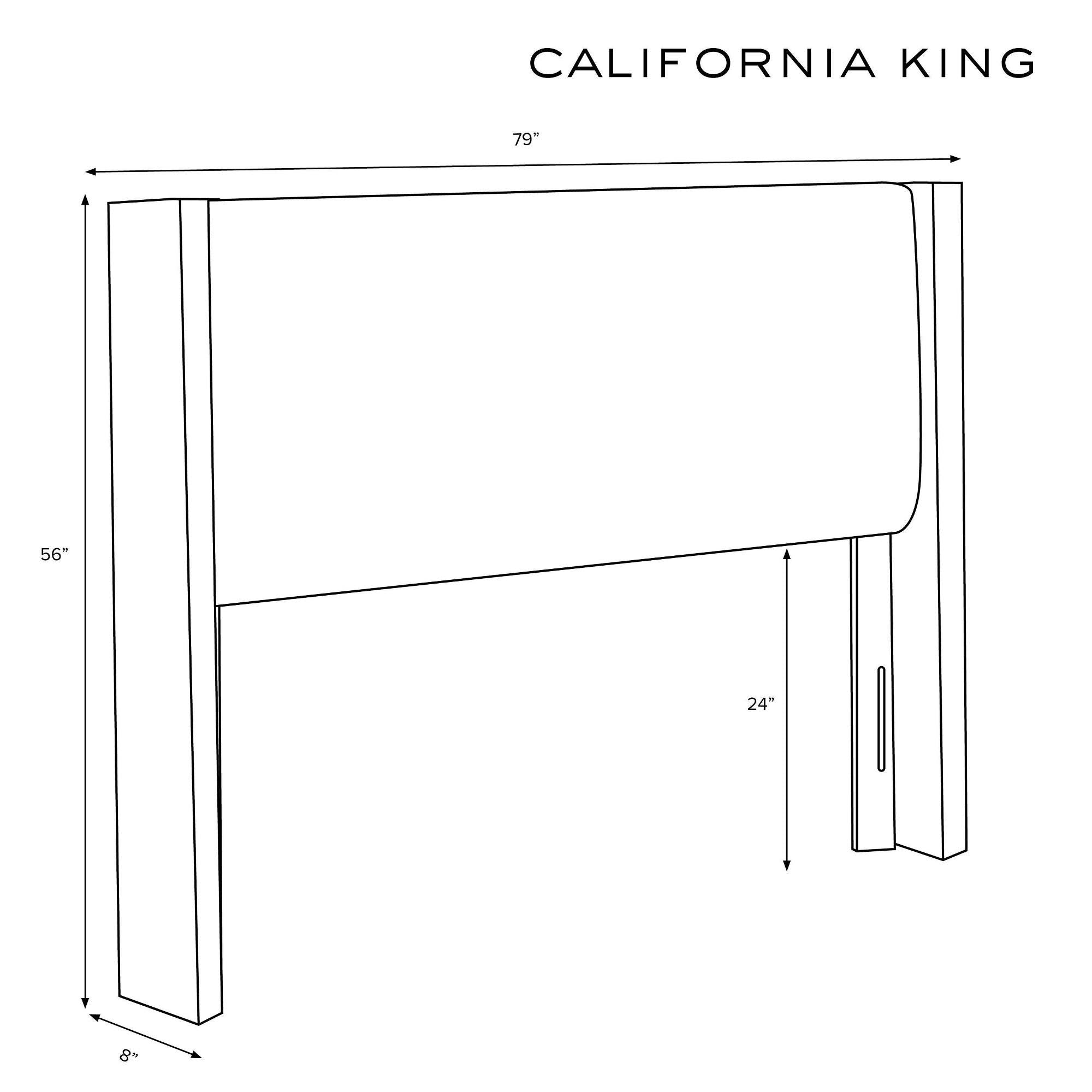 Black Wingback Headboard Q937