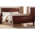 Twin Red Sleigh Bed B8749