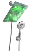 Brushed Nickel LED Digital Display Shower System with Rough-In Valve C298