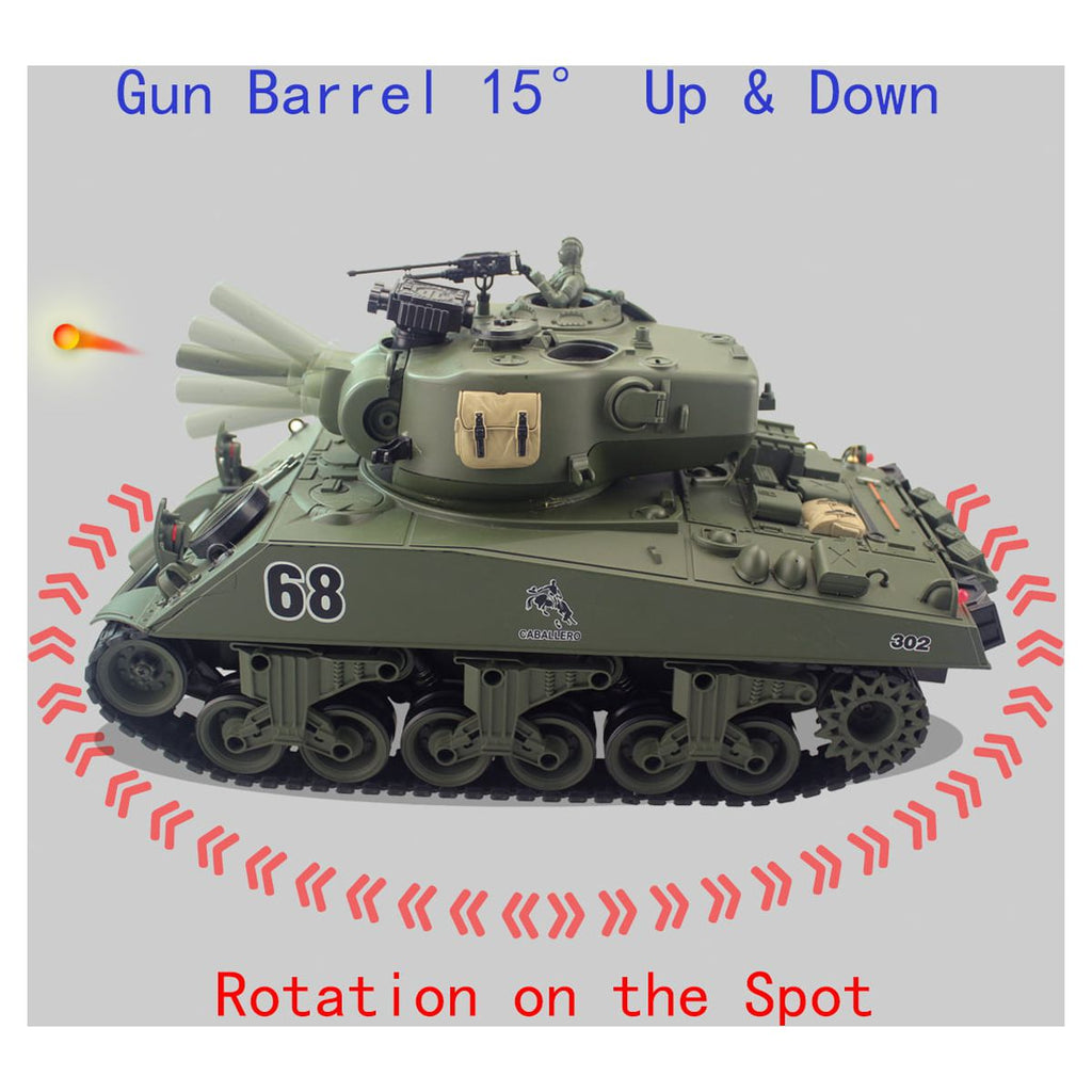 1/20 RC Shooting Ball Tank Toys with 100 BB Bullets M190096
