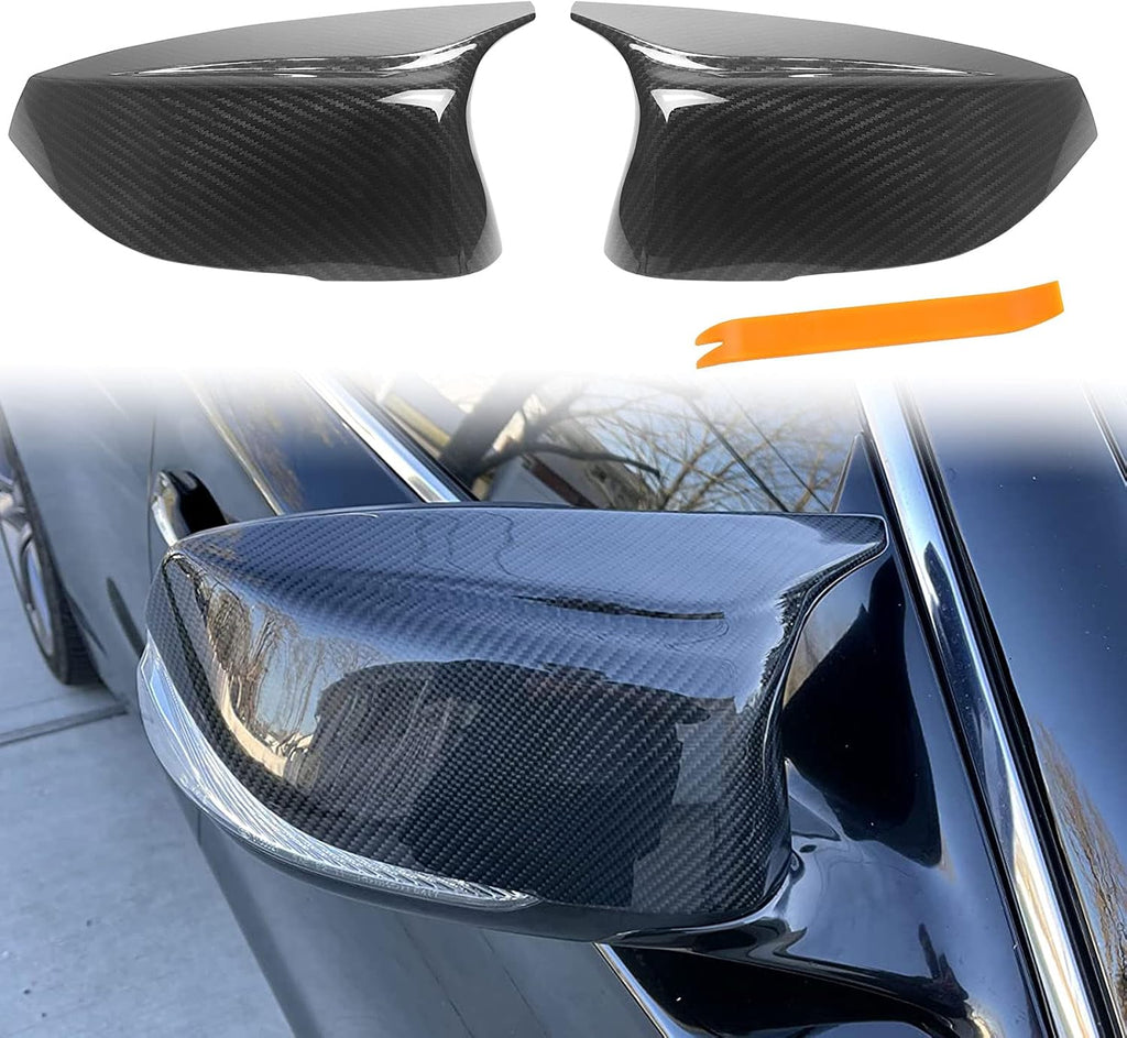 Carbon Fiber Mirror Cover Caps X963234