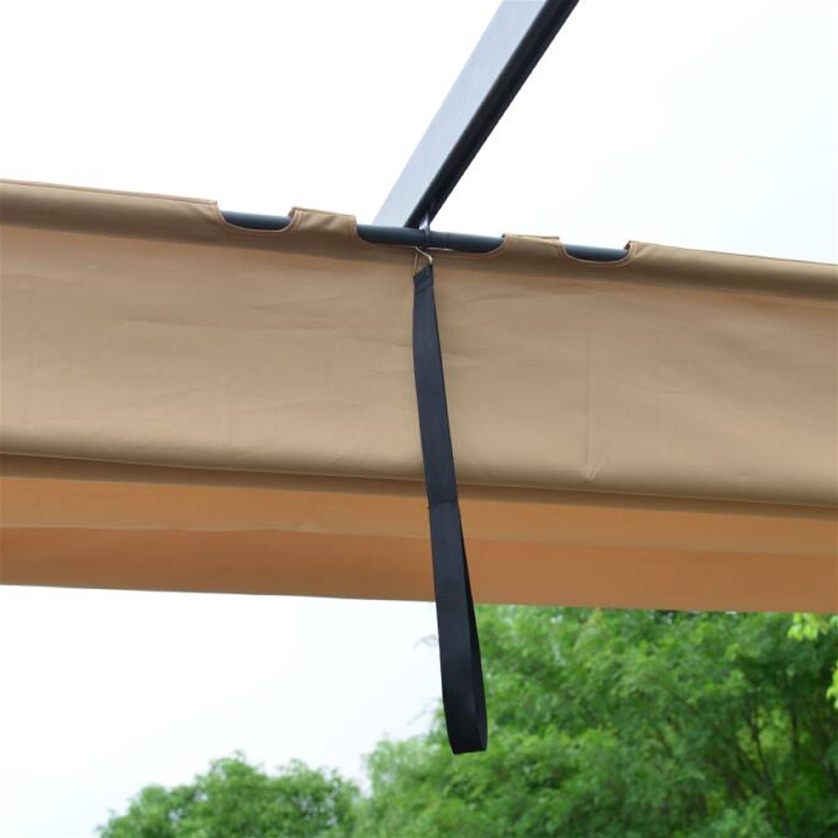 Sand 13 x 10 Feet Pergola Canopy Fabric Replacement J587557