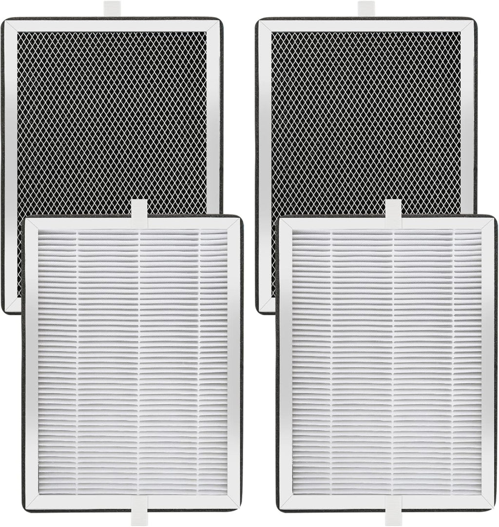 H13 True HEPA Replacement Filter 3-in-1 Pre-Filter, Activated Carbon 4 Pack H120653