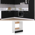 Black Engineered Wood Oven Cabinet C454