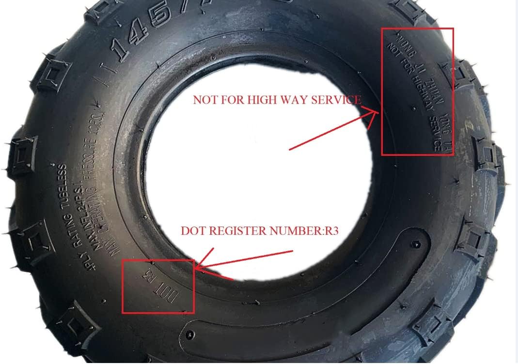 26X9-12 6PR 26'' ATV UTV Tubeless Tires E4376