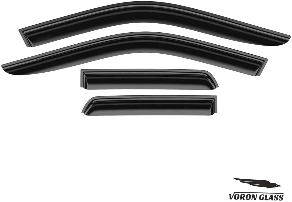 Glass Tape-on Rain Guards for Trucks, 4 Pieces O52711