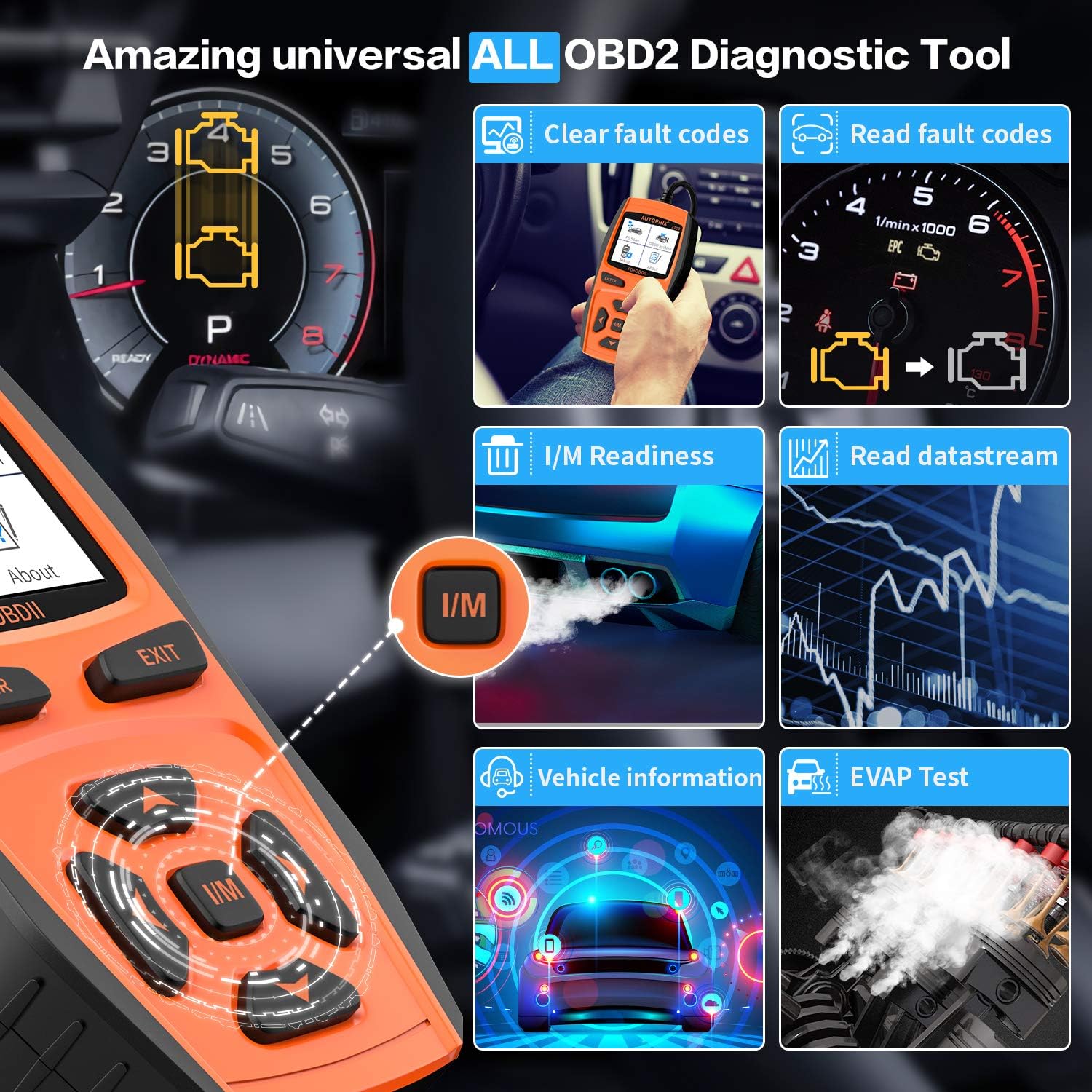 OBD II Diagnostic Scan Tool for Ford Lincoln Mercury K699873