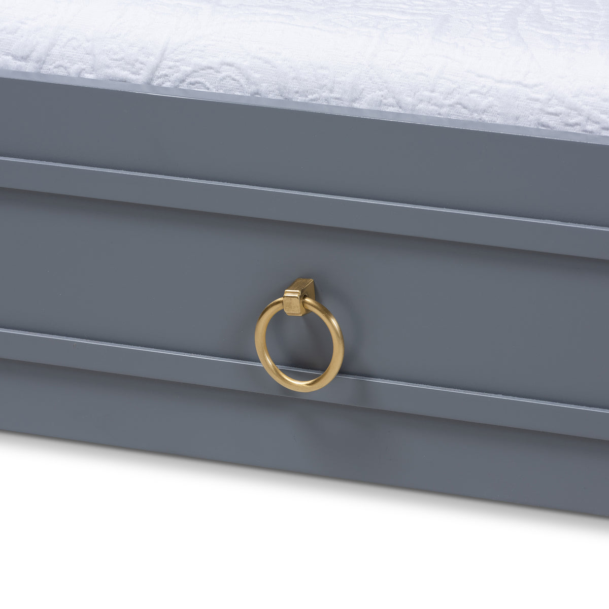 Gray Finished Wood Twin Size Trundle Y5853