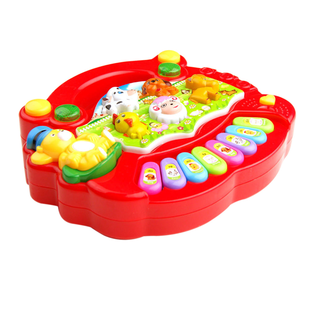 Electronic Piano Toy with Animals Light up Musical Toys W7596