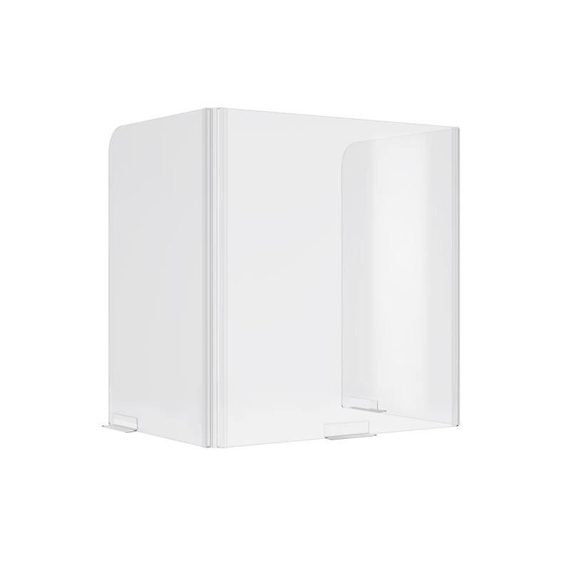 3-Sided Clear Acrylic Wellness Screen L9558