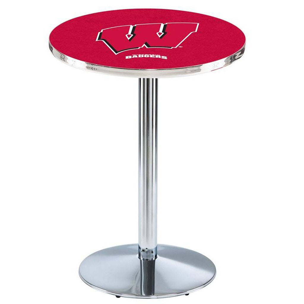 36x22 Chrome Pub Table W9381