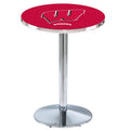 36x22 Chrome Pub Table W9381