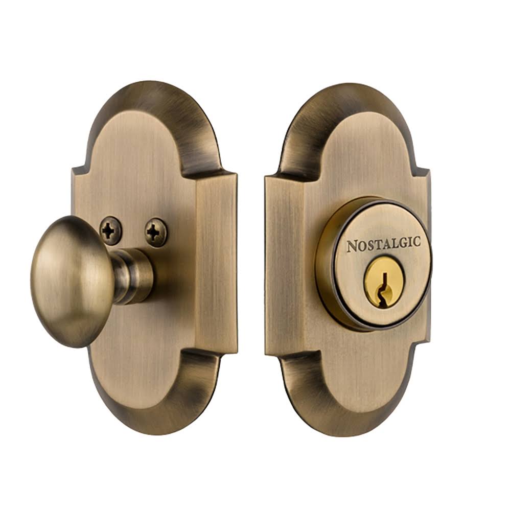 Antique Brass Single Cylinder Deadbolt H1621
