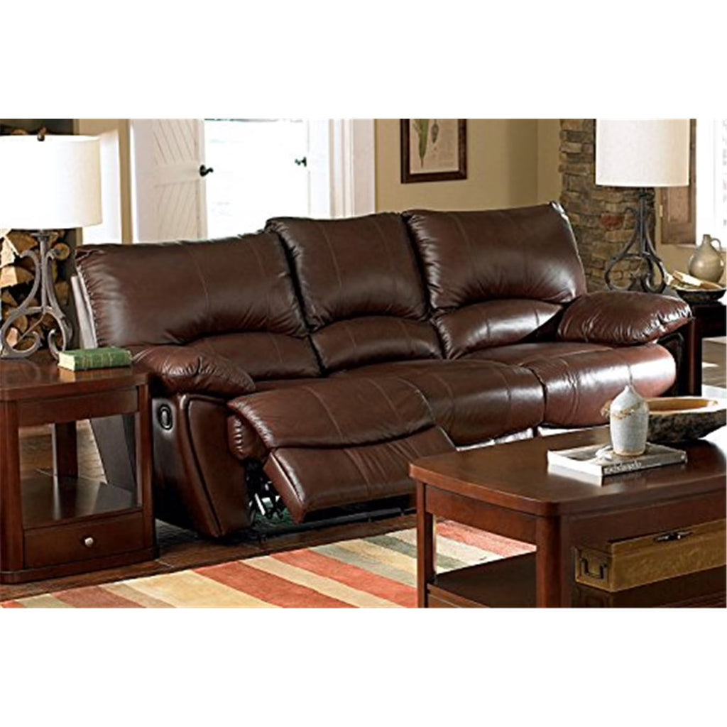 Chocolate Brown Upholstered Pillow Top Arm Living Room Set V110531