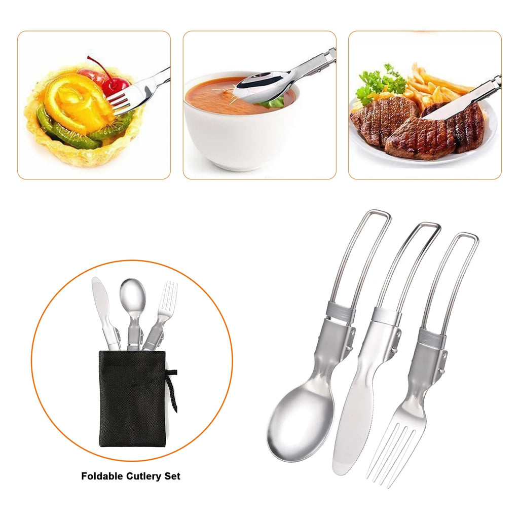 Portable Camping Cookware Set with Non-stick Aluminum Camping Stove P179