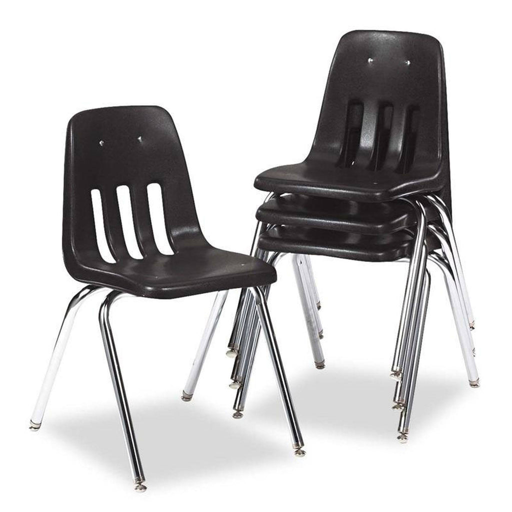 Classroom Chair Black Chrome Frame U12529