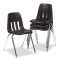 Classroom Chair Black Chrome Frame U12529