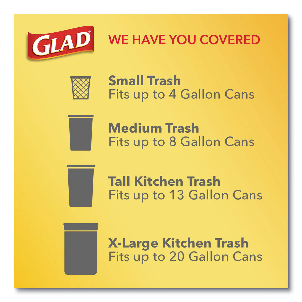 Tall Kitchen Drawstring Bags, 13 gal, 0.95 mil, White, 240/Case P971