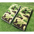 Camo Tournament Cornhole Set Grey Turquoise H769727