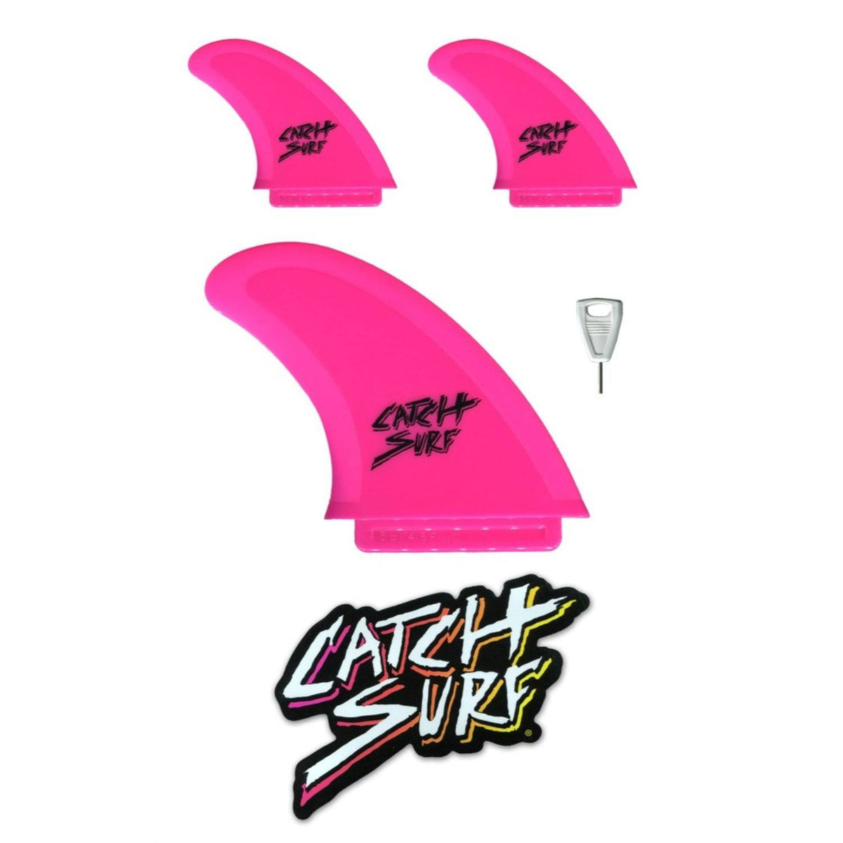 Hot Pink Tri Fin Surfboard O9426