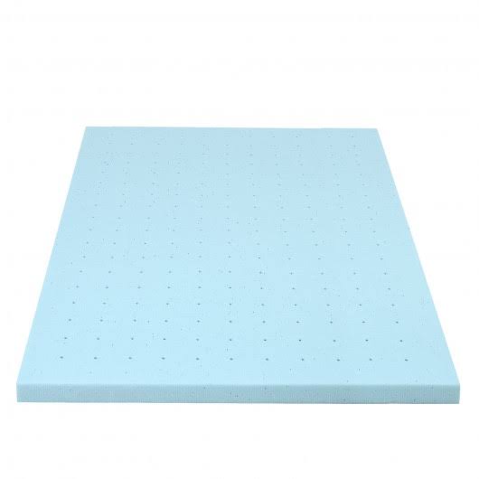 4x22 Gel Injection Memory Foam Ventilated Mattress Topper Full Size S9530